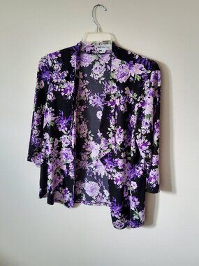 Southern Lady Floral Cardigan size L